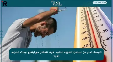 الأرصاد تحذر من استمرار الموجة الحارة.. كيف تتعامل مع ارتفاع درجات الحرارة الآن؟